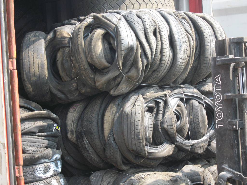 Used Tire In Bales